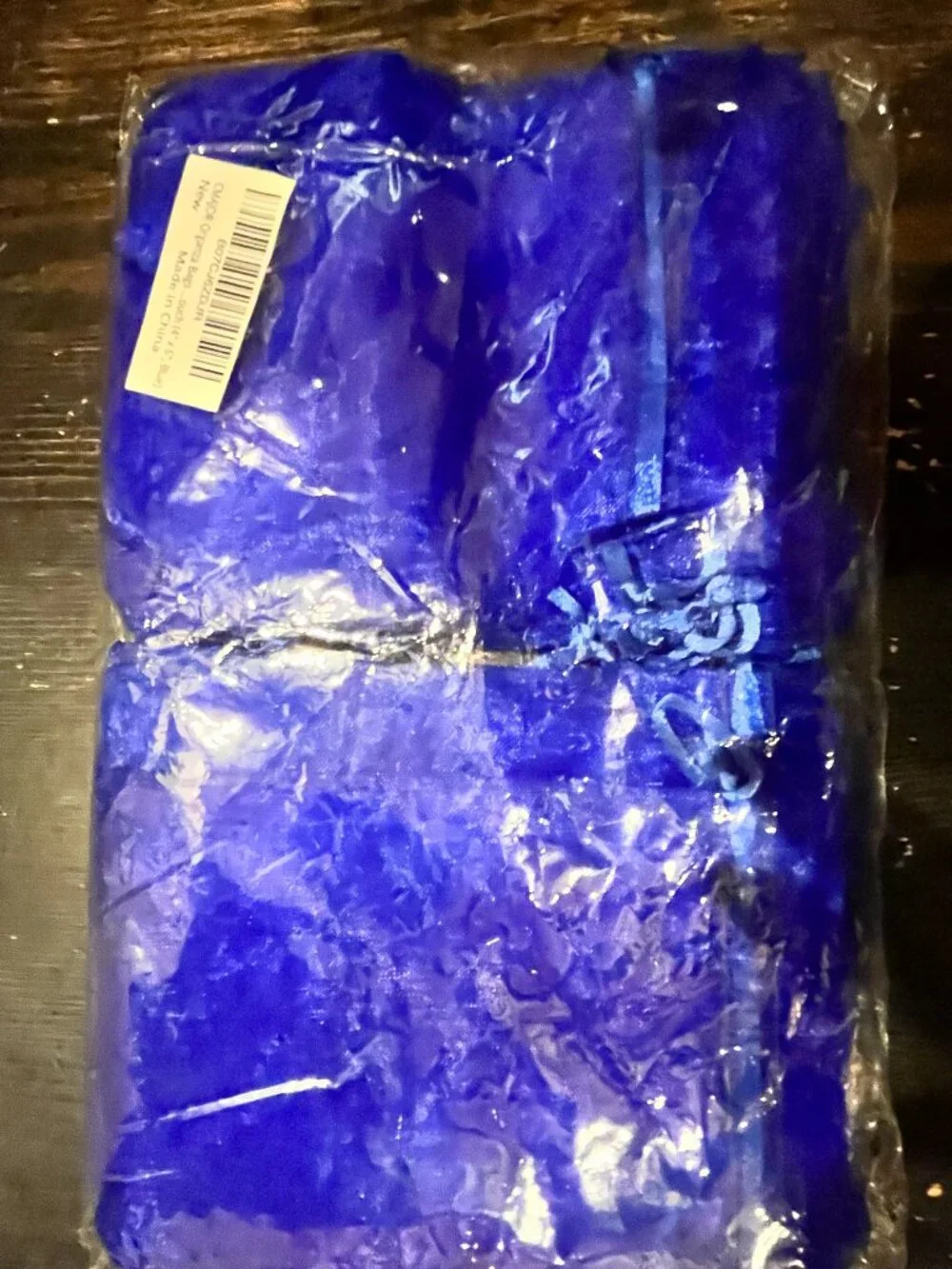 100 pc set - Royal Blue Organza Gift Sachet Bags NWT